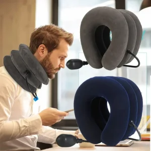 1 Pack Adjustable Inflatable Neck Pillow