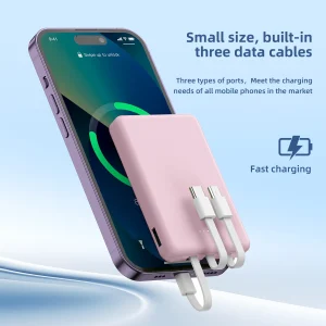 Mini 5000mAh Portable Power Bank With Built-in LED Digital Display